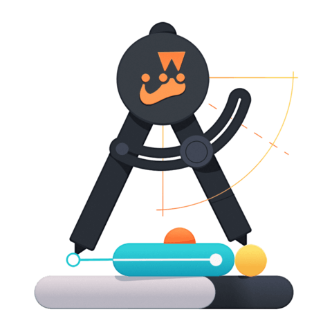 abstract illustration representing the course